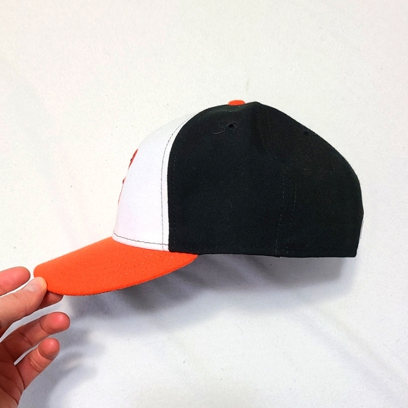 Men's Baltimore Orioles New Era White/Orange Home Authentic Collect - Size 7 1/8 - Picture 4 of 11